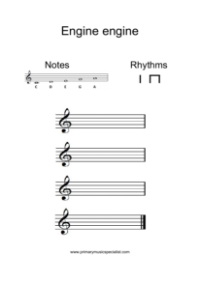 Stave Notation Sheets
