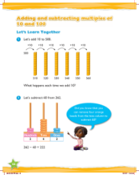 Learn together, Adding and subtracting multiples of 10 and 100 (1)