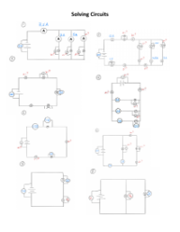 Solving Circuit Diagrams - Worksheet