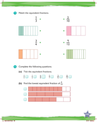 Try it, Parts of a whole and equivalent fractions (2)