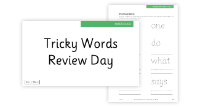 Lesson 4 Tricky Words Review 