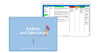 Subtraction crossing 10 counting back