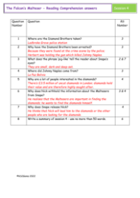 5. Reading Comprehension answers