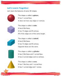 Learn together, 3D shapes