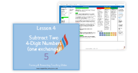 4. Subtract two 4-digit numbers (one exchange)