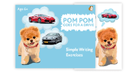 9. ‘Pom Pom Goes For A Drive’ A Fun Writing And Drawing Activity (4 years +)