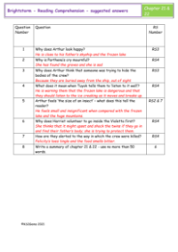 5. Reading Comprehension suggested answers