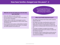 How have families changed over the years? - Lesson 2