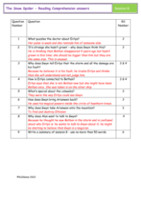 5. Reading Comprehension answers