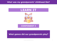 What games did our grandparents play? - Presentation