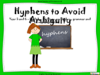 Hyphens to Avoid Ambiguity - PowerPoint