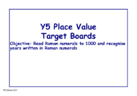 Target Boards - Roman Numerals
