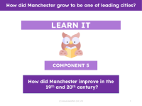 How did Manchester improve in the 19th and 20th centuries? - Presentation