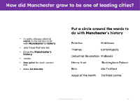 Word sorts - History of Manchester