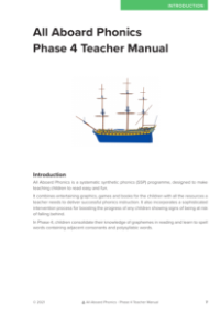 Overview - Phonics phase 4