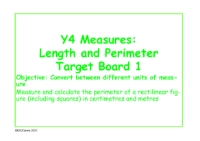 Length and Perimeter Target Board 1