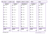 2, 3, 4, 5 and 10 Division Facts