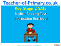 KS2 SATs English Reading Information Retrieval - PowerPoint