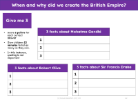 Give me 3 - Figures related to the British Empire