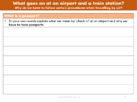 What is a passport - Worksheet