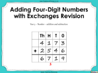 Adding Four-Digit Numbers with Exchanges Revision - PowerPoint