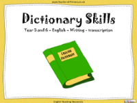 Dictionary Skills - PowerPoint