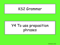 Preposition Phrases Presentation