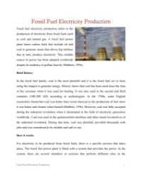 Fossil Fuels - Reading with Comprehension Questions