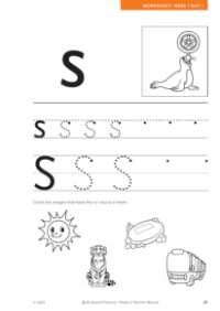 Letter formation - "s" - Worksheet