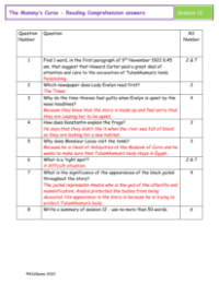 5. Reading Comprehension answers