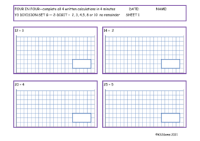 Division Set G 2 digit number 2, 3, 4, 5, 8 or 10 no remainder