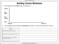 The Highwayman - Lesson 9 - Building Tension Worksheet