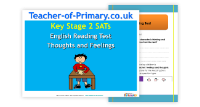 Elementary School  English Reading - Thoughts and Feelings