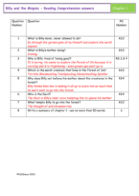 4. Reading Comprehension Answers