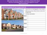 New streets - How do we know they are new? - Worksheet
