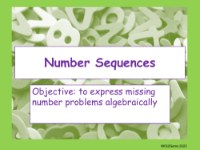Number sequences - Find the Rule