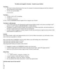 The Mole - Student Lesson Outline