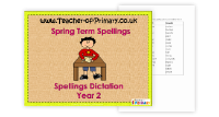 Year 2 Spring Term Spellings