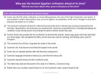 The Ancient Sumer - Info sheet