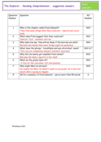 5. Reading Comprehension suggested answers