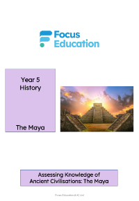 The Maya - Unit Assessment
