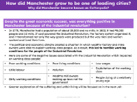Negative impact of the Industrial Revolution on Manchester - Info sheet