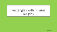 Perimeter - rectangles with missing lengths
