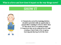 Show it! - Forces - 4th Grade