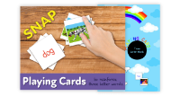 20. Playing Cards To Reinforce Three Letter Words (4-7 years)