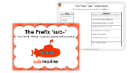 The Prefix 'sub-'