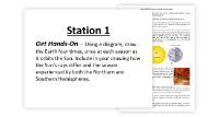 Earth's Seasons - 7 Engaging Lab Stations