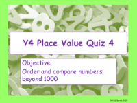 Place Value Quiz 4
