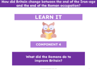 What did the Romans do to improve Britain? - Presentation