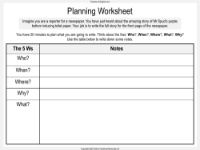 Planning Worksheet